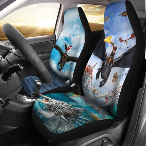 How To Train Your Dragon 2 Tootless Flying Car Seat Covers Lt03 Universal Fit 225721 - CarInspirations