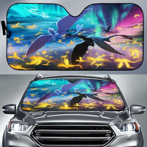 How To Train Your Dragon Auto Sun Shades 918b Universal Fit - CarInspirations