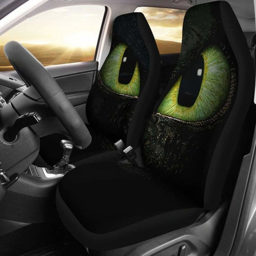 How To Train Your Dragon Toothless Eyes Car Seat Covers Universal Fit 051012 - CarInspirations