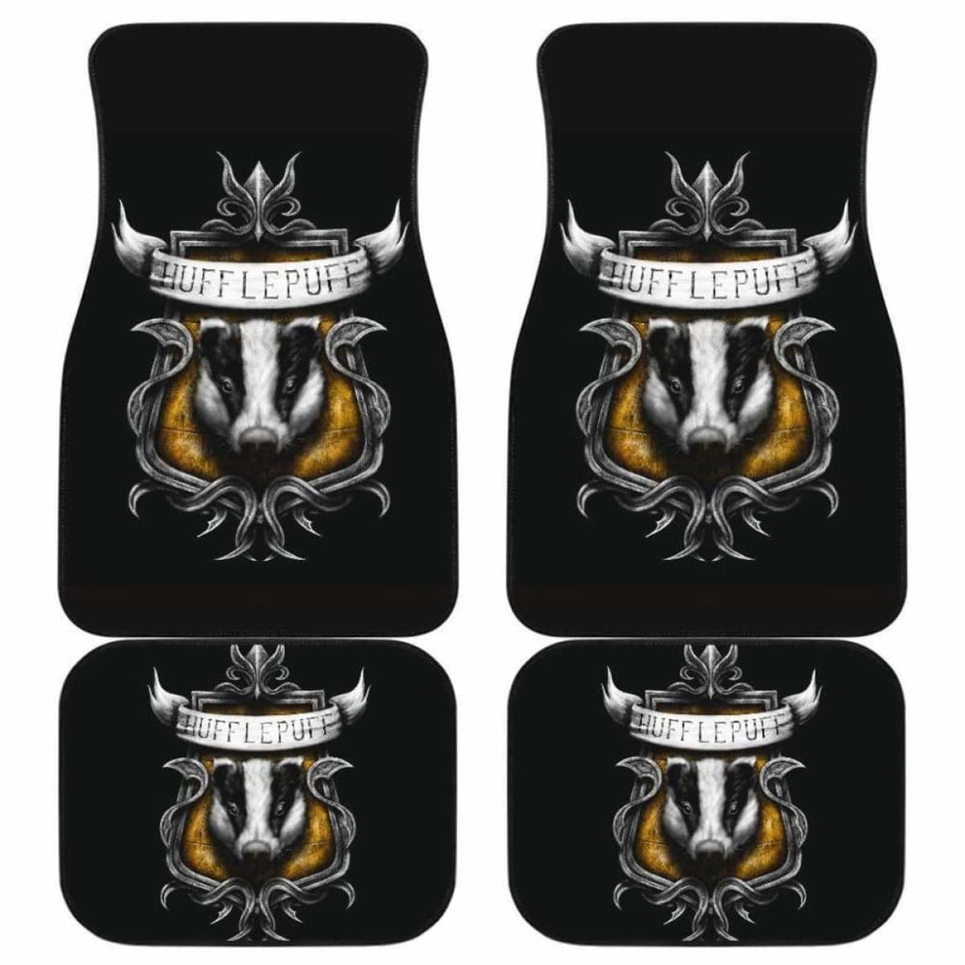 Hufflepuff Car Floor Mats Universal Fit - CarInspirations