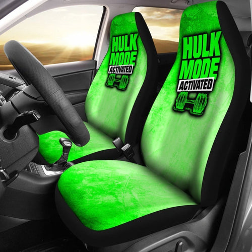 Hulk Mode Car Seat Covers (Set Of 2) Universal Fit 225721 - CarInspirations