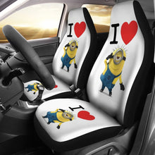 Load image into Gallery viewer, I Heart Minion 2020 Seat Covers Amazing Best Gift Ideas 2020 Universal Fit 090505 - CarInspirations