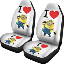 Load image into Gallery viewer, I Heart Minion 2020 Seat Covers Amazing Best Gift Ideas 2020 Universal Fit 090505 - CarInspirations