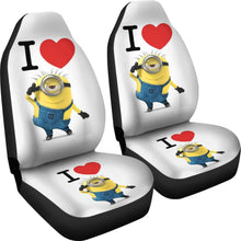 Load image into Gallery viewer, I Heart Minion 2020 Seat Covers Amazing Best Gift Ideas 2020 Universal Fit 090505 - CarInspirations