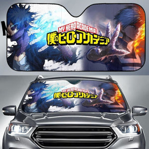 Ice And Fire My Hero Academia Auto Sun Shade Mn05 Universal Fit 111204 - CarInspirations