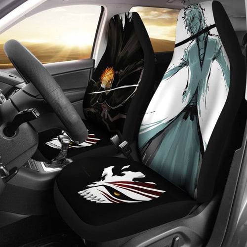 Ichigo Blaack & White Bleach Car Seat Covers Lt04 Universal Fit 225721 - CarInspirations