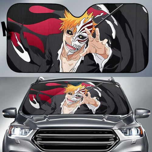 Ichigo Kurosaki Bleach Art Car Sun Shades Manga Fan Gift H051820 Universal Fit 072323 - CarInspirations