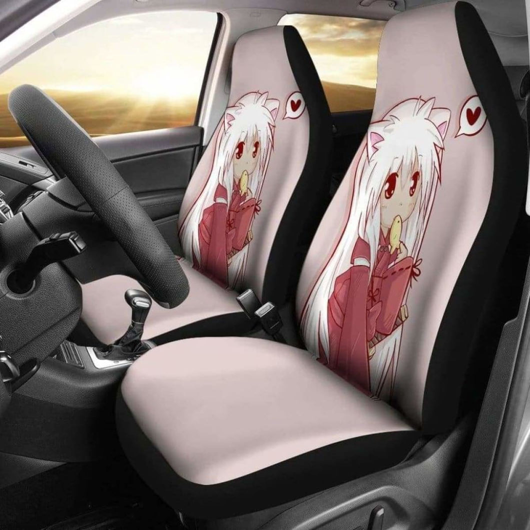 Inuyasha Car Seat Covers 4 Universal Fit 051012 - CarInspirations
