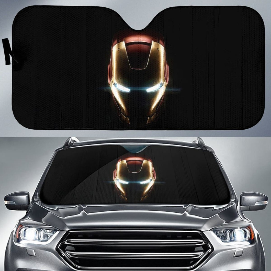 Iron Man Auto Sun Shade Fan Gift Idea Universal Fit 174503 - CarInspirations