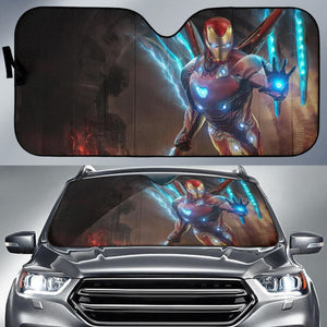 Iron Man Auto Sun Shade For Fan Mn05 Universal Fit 111204 - CarInspirations