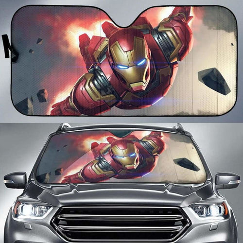 Iron Man Car Auto Sun Shade 211626 Universal Fit - CarInspirations