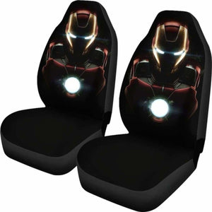 Iron Man Car Seat Covers 1 Universal Fit 051012 - CarInspirations