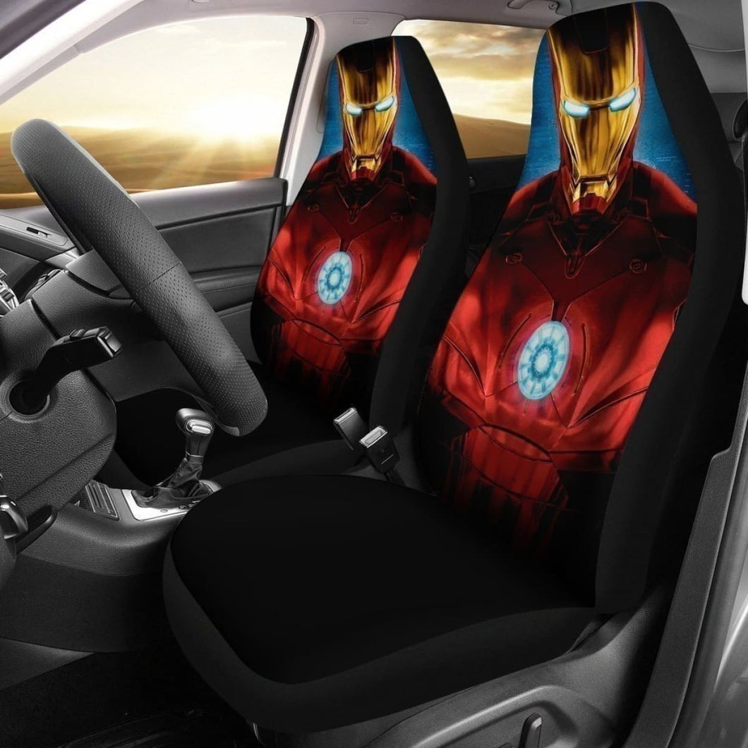 Iron Man Car Seat Covers Fan Gift Idea Universal Fit 194801 - CarInspirations