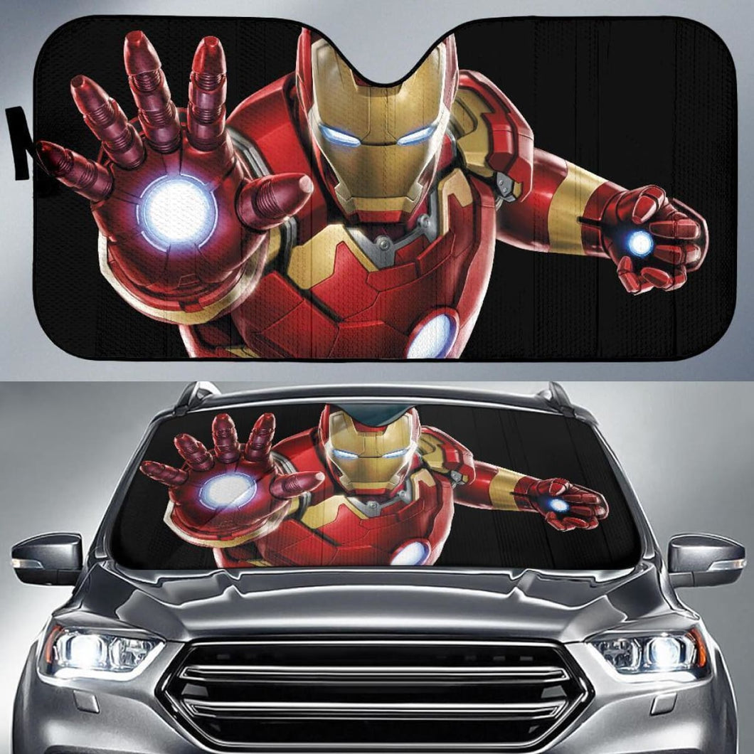 Iron Man Car Window Sun Shade Nh07 Universal Fit 111204 - CarInspirations