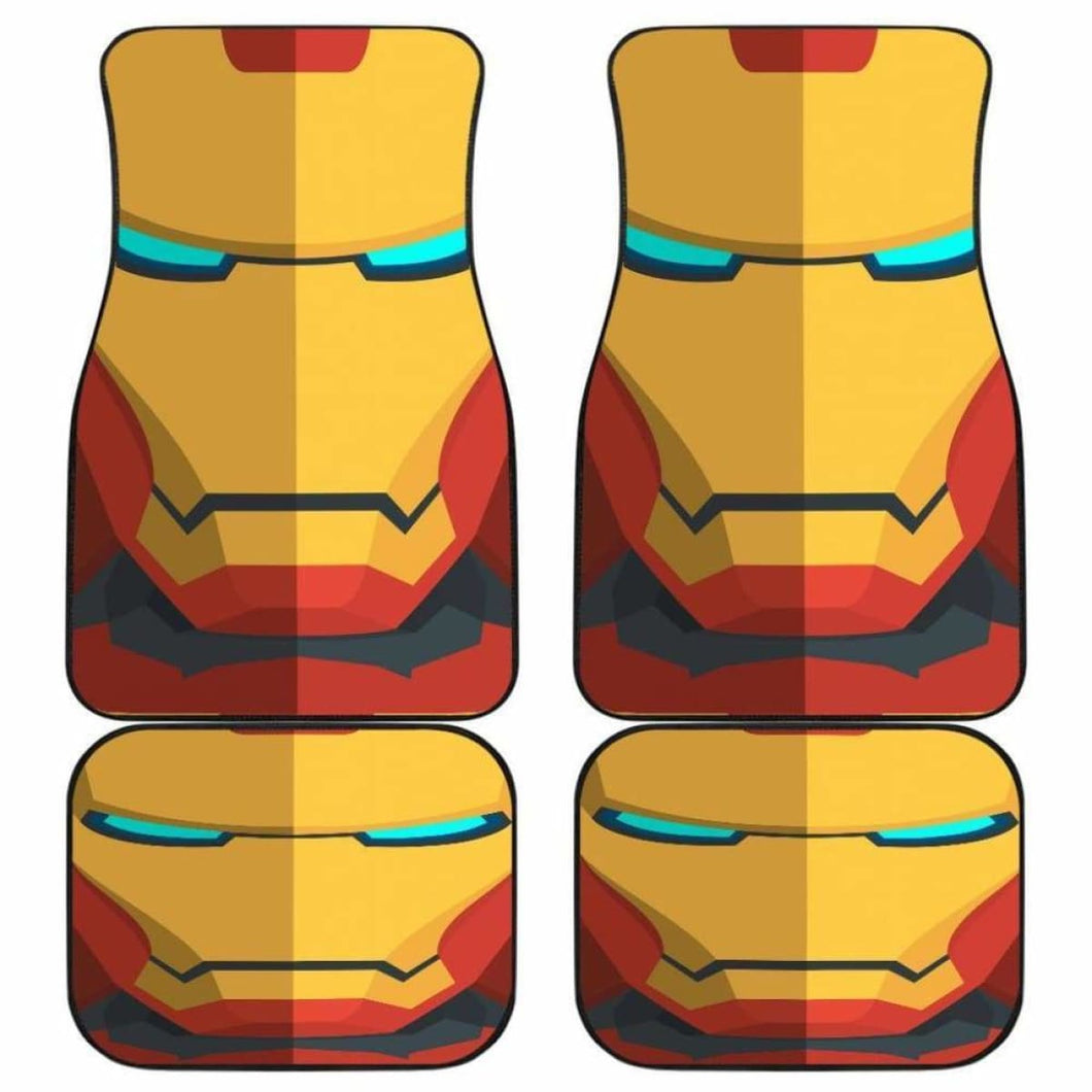 Iron Man Cartoon Car Mats Universal Fit - CarInspirations