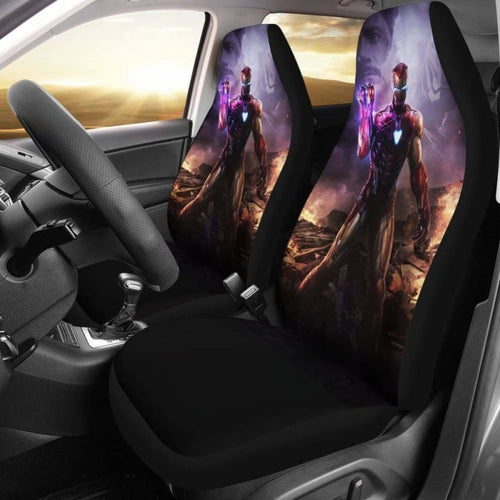 Iron Man Infinity Gauntlet Car Seat Covers 2 Universal Fit 051012 - CarInspirations