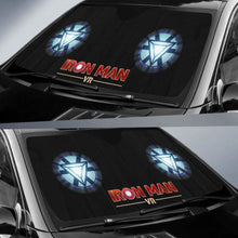Load image into Gallery viewer, Iron Man Logo Car Sun Shades Marvel Movie Universal Fit 051012 - CarInspirations
