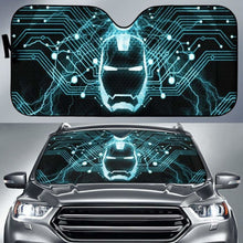 Load image into Gallery viewer, Iron Man Neon Car Sun Shade 918b Universal Fit - CarInspirations