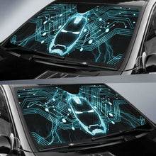 Load image into Gallery viewer, Iron Man Neon Car Sun Shade 918b Universal Fit - CarInspirations