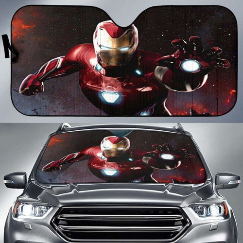 Iron Man Suit In Car Sun Shades 918b Universal Fit - CarInspirations