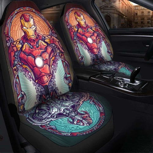 Iron Man Ultron Seat Covers 101719 Universal Fit - CarInspirations