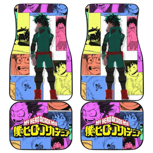 Izuku Midoriya Pattern My Hero Academia Car Floor Mats For Fan Mn05 Universal Fit 111204 - CarInspirations