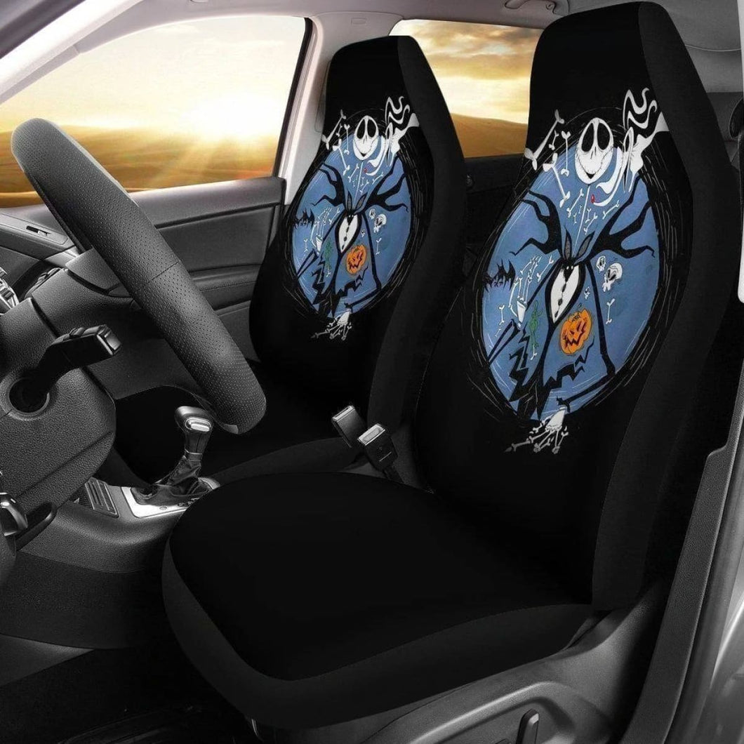 Jack Nightmare Before Christmas Car Seat Covers 2 Universal Fit 194801 - CarInspirations