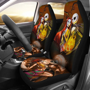 Jack & Sally Nightmare Before Christmas 2 Car Seat Covers Universal Fit 225721 - CarInspirations