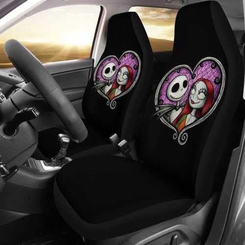 Jack & Sally Nightmare Before Christmas Car Seat Covers Universal Fit 194801 - CarInspirations