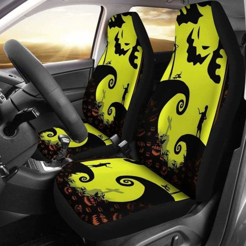Jack Sally Oogie Boogie Silhouette Car Seat Covers Universal Fit 051012 - CarInspirations