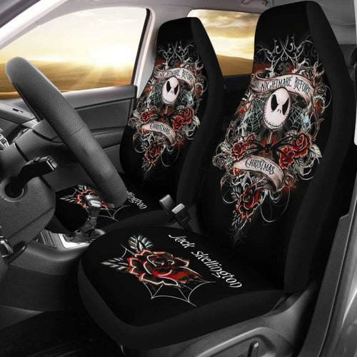Jack Skellington Car Seat Cover 58 Universal Fit 053012 - CarInspirations