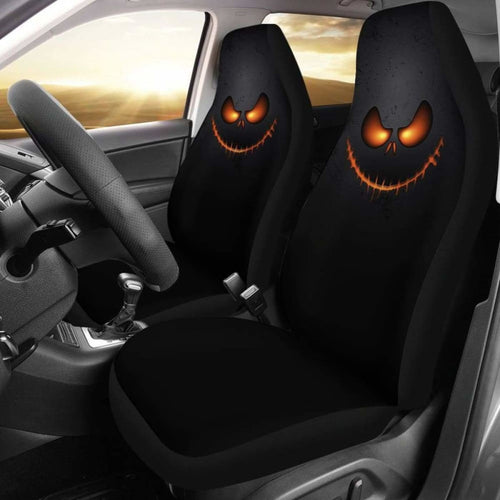 Jack Skellington Face Car Seat Covers Universal Fit 051012 - CarInspirations