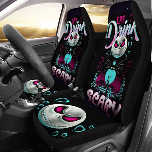 Jack Skellington Halloween Car Seat Covers Universal Fit 051012 - CarInspirations