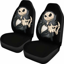 Load image into Gallery viewer, Jack Skellington Head Car Seat Covers 2 Universal Fit - CarInspirations