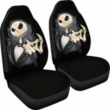 Load image into Gallery viewer, Jack Skellington Head Car Seat Covers 2 Universal Fit - CarInspirations