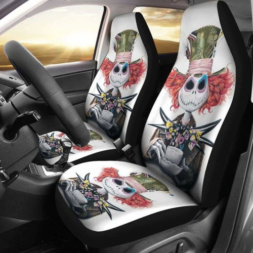 Jack Skellington Mad Hatter Car Seat Covers Universal Fit 051012 - CarInspirations