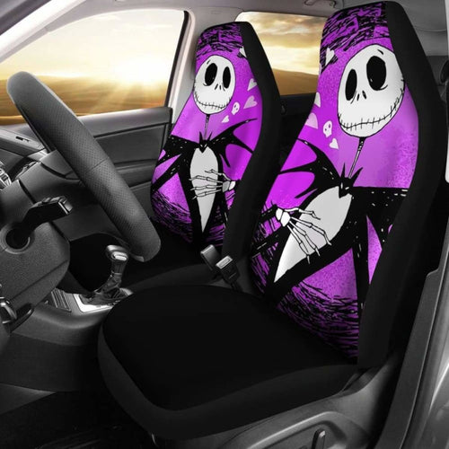 Jack Skellington Purple - Car Seat Covers (Set of 2) Universal Fit - CarInspirations