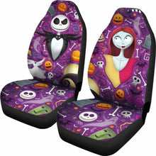 Load image into Gallery viewer, Jack Skellington Sally 2019 Car Seat Covers Universal Fit 051012 - CarInspirations