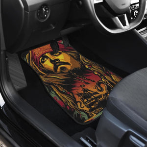 Jack Sparrow Art Car Floor Mats Pirates Of The Caribbean H042220 Universal Fit 084218 - CarInspirations