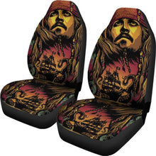 Load image into Gallery viewer, Jack Sparrow Art Car Seat Covers Pirates Of The Caribbean H042220 Universal Fit 084218 - CarInspirations