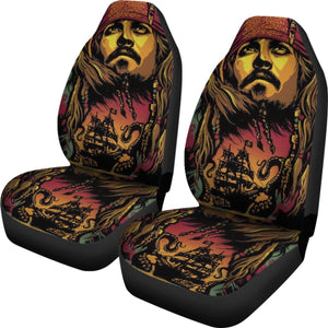 Jack Sparrow Art Car Seat Covers Pirates Of The Caribbean H042220 Universal Fit 084218 - CarInspirations