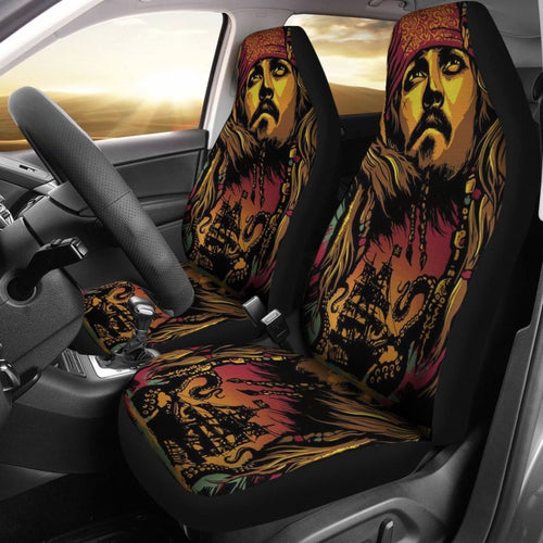 Jack Sparrow Art Car Seat Covers Pirates Of The Caribbean H042220 Universal Fit 084218 - CarInspirations