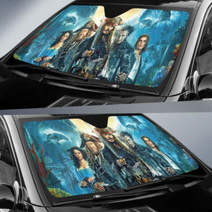 Jack Sparrow Art Car Sun Shade Movie Fan Gift T041820 Universal Fit 084218 - CarInspirations