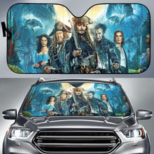 Load image into Gallery viewer, Jack Sparrow Art Car Sun Shade Movie Fan Gift T041820 Universal Fit 084218 - CarInspirations