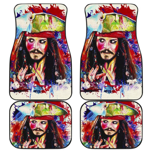 Jack Sparrow Pirates Of The Caribbean Car Floor Mats H042220 Universal Fit 084218 - CarInspirations