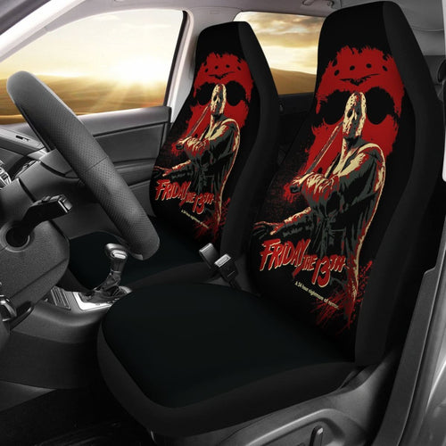 Jason Voorhees Friday The 13th Car Seat Covers Movie Fan Gift Universal Fit 103530 - CarInspirations