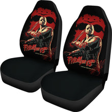 Load image into Gallery viewer, Jason Voorhees Friday The 13th Car Seat Covers Movie Fan Gift Universal Fit 103530 - CarInspirations