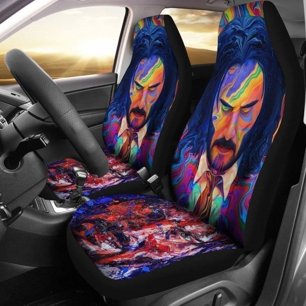 John Wick Graphic Art Car Seat Covers Movies Fan Universal Fit 194801 - CarInspirations