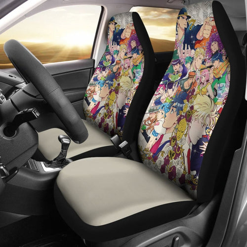 JoJo’s Bizarre Adventure Car Seat Covers Manga Fan Gift Universal Fit 210212 - CarInspirations