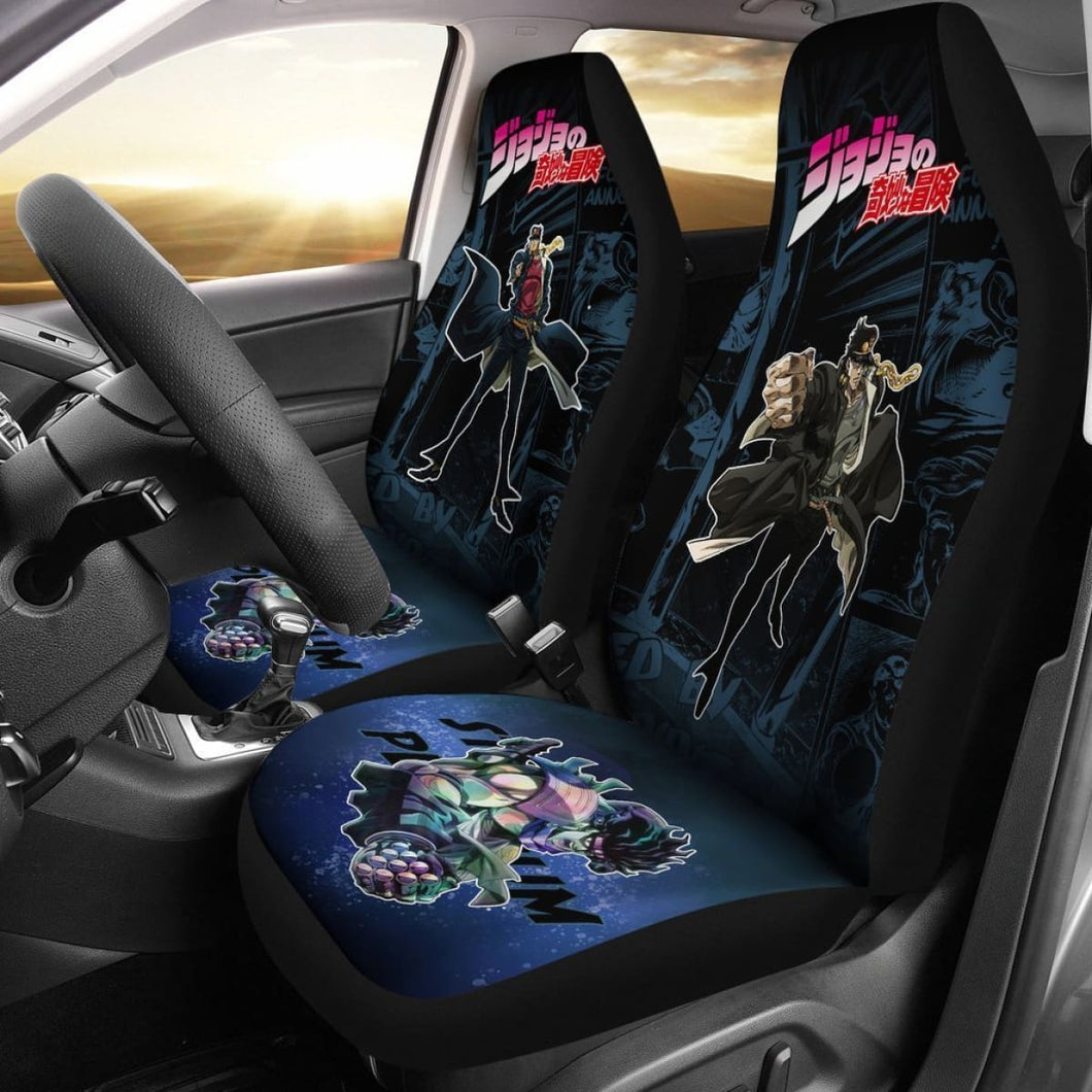 Jojo’S Bizarre Adventure Jotaro Kujo Car Seat Covers Universal Fit 194801 - CarInspirations